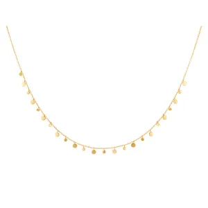 murkani coin choker 18kt yellow gold plate CHYN15