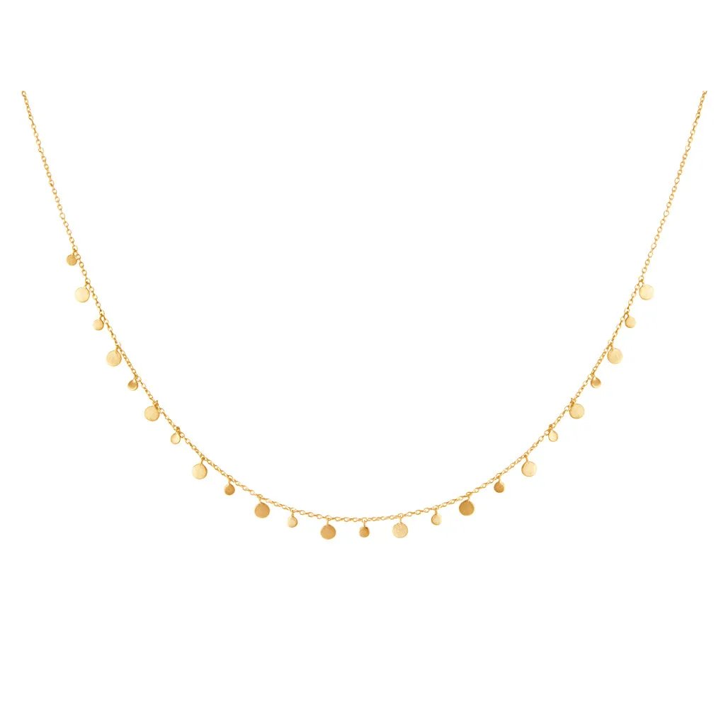 murkani coin choker 18kt yellow gold plate CHYN15