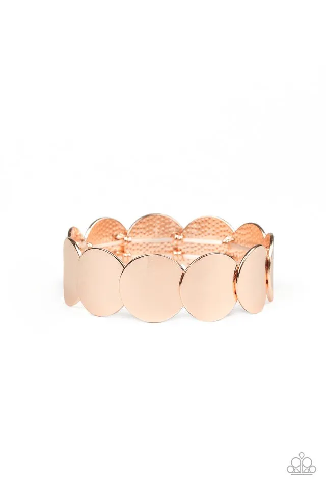 Paparazzi Bracelet ~ Industrial Influencer - Rose Gold