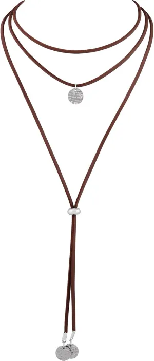 Sacina Layered Brown Choker Necklace for Women, Boho Hippie Choker Necklace, Christmas Jewelry Gift for Women