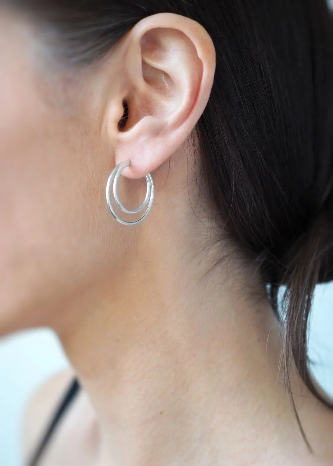 Satellite Hoop Stud Earrings