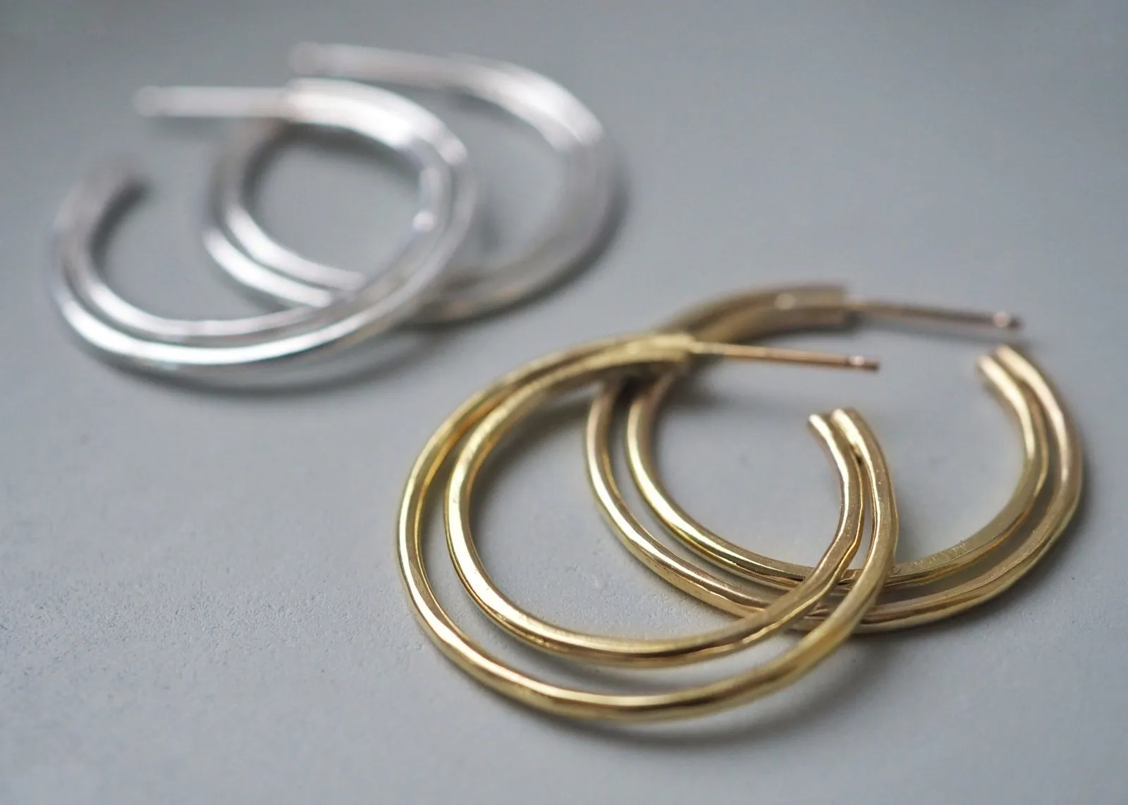 Satellite Hoop Stud Earrings