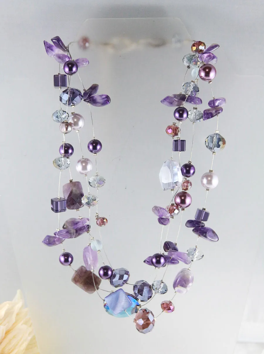 The Amethyst Cluster Necklace