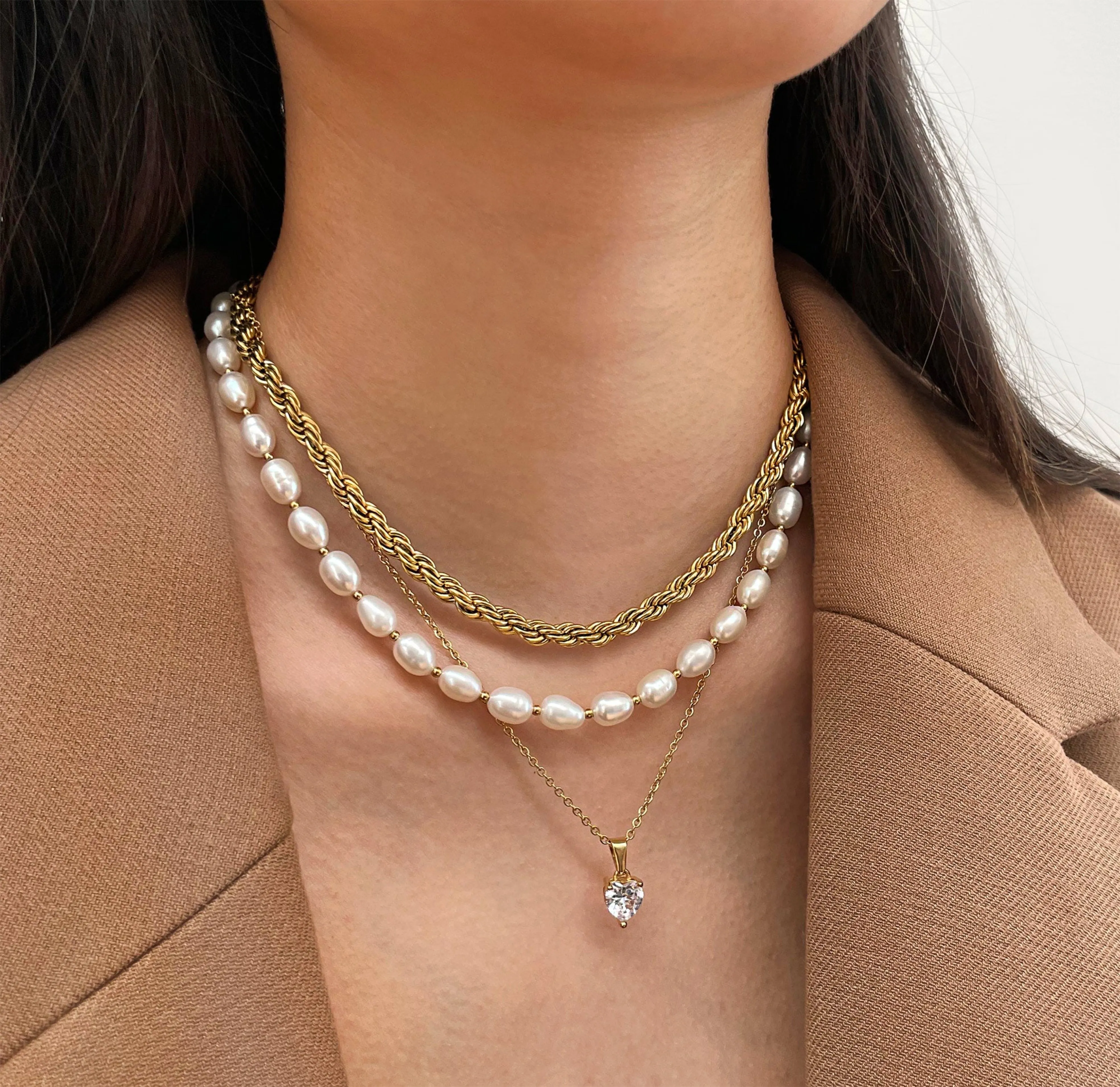 VALENTINE HEART CZ DIAMOND PENDANT NECKLACE
