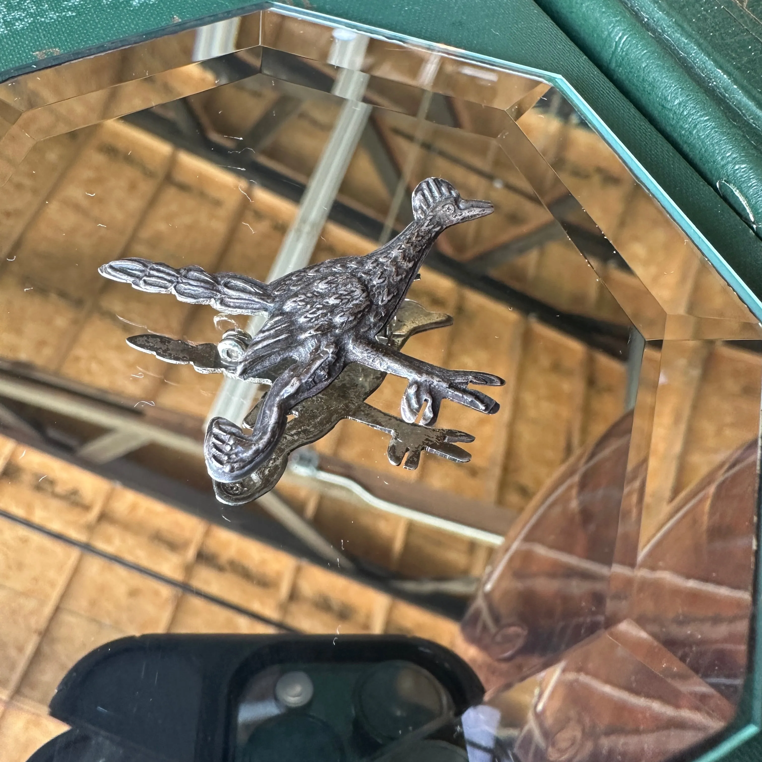 vintage sterling silver roadrunner brooch